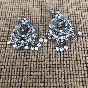 Intricate Silver Dangle Earrings